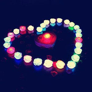 4 Pack - Colorful Changing Led Rose