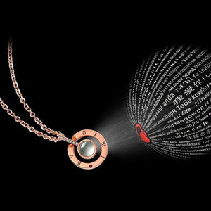 Secret Code Microletter Love Necklace