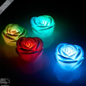 4 Pack - Colorful Changing Led Rose